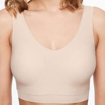 CHANTELLE  TOP S/COSTURAS  C/FOAM  TIR/ANCHO  C16A10  C.PIEL T. M-L