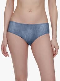 CHANTELLE  BRAGA HIPSTER SHORTY  S/ COSTURAS  C11D40 AZUL T.U