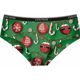 JOHN FRANK  HIPSTER/CULOTTE MUJER WJFD-H35-CHSANTA BALL VERDE/NOEL T.MD