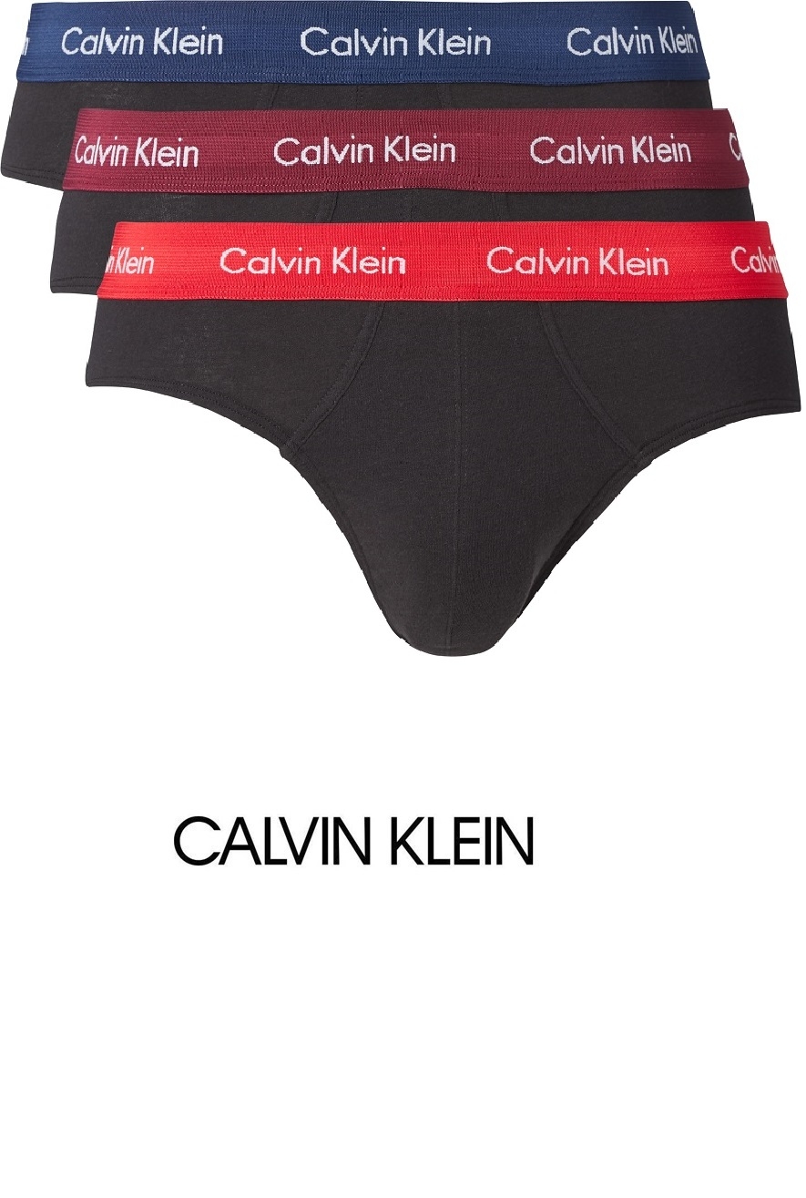 CALVIN KLEIN SLIP PACK 3 U2661IG IUV NEGRO T.S/P