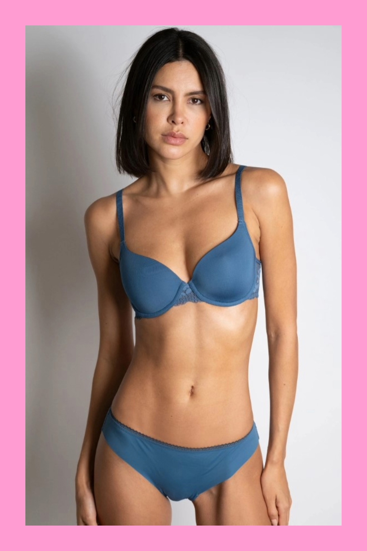 PASSIONATA SUJETADOR C/A Y FOAM P49LN0-062 AZUL T.85/E