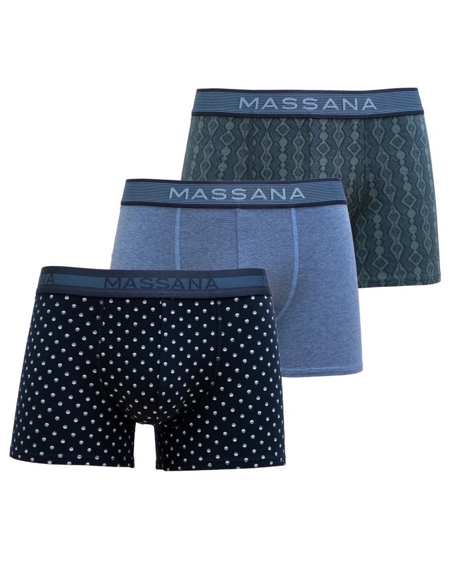 MASSANA BOXER PACK/3 ABIERTO ALG UP37379 COLORES T.XXL