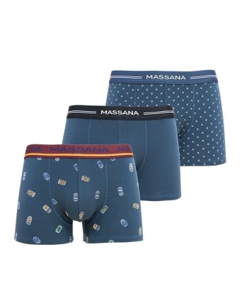 MASSANA BOXER PACK/3 ALG UP37384 ESTAMPADOS T.L/G