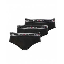 MASSANA  SLIP  PACK/3  UP 38330  NEGRO  T.L/G