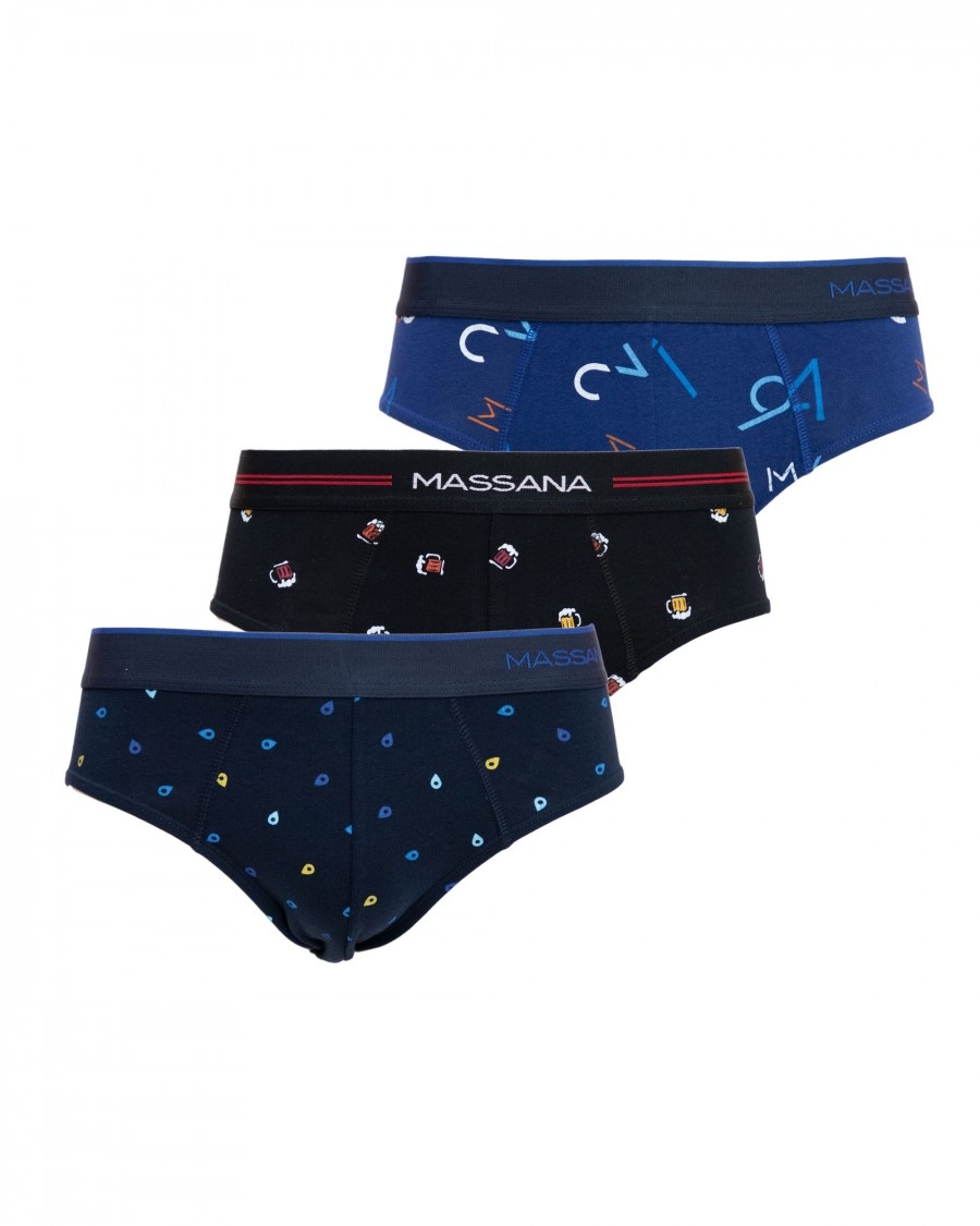 MASSANA SLIP PACK/3 ALG UP3848 ESTAMP. T.XXL