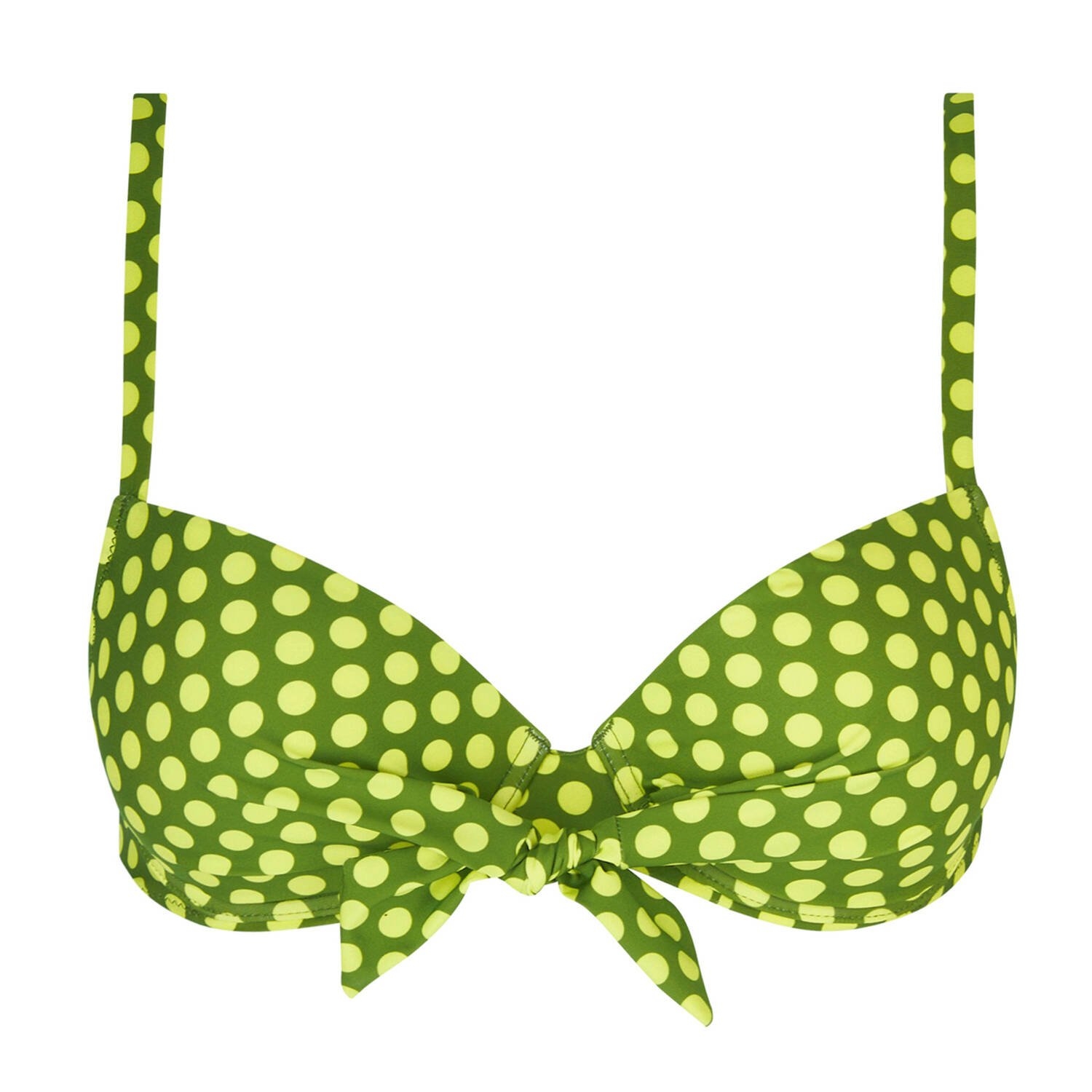 ANTIGEL  BIKINI  COMPLETO C/AROS   C/ FOAM  LA PETILLANTE C.VERDE/LUNARES  T. 90/C