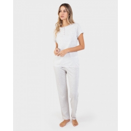 MASSANA PIJAMA MUJER M/C PANTALÓN LARGO P211214  T.M