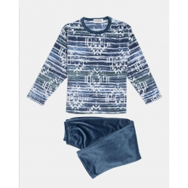 MASSANA  PIJAMA NIÑO  M/L  P731148   C. AZUL   T. 12