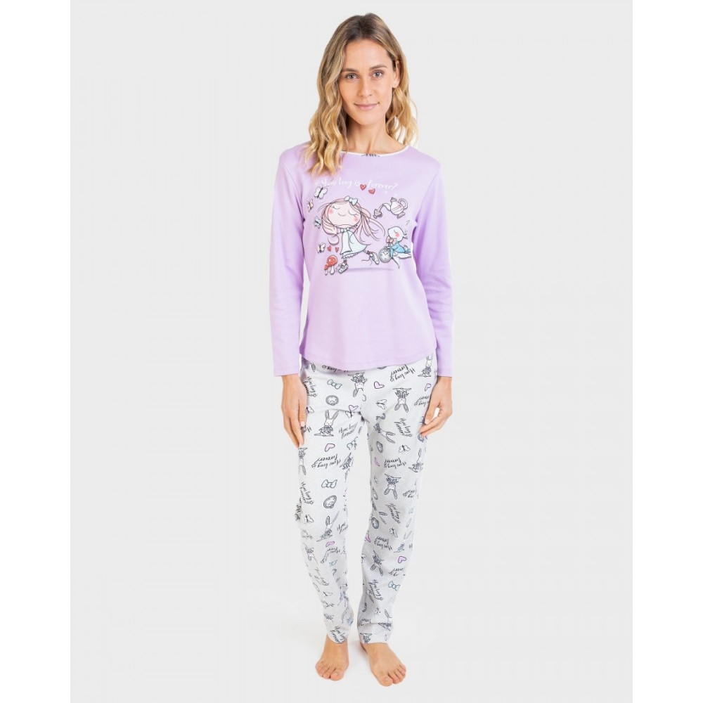 MASSANA PIJAMA MUJER  P711207  C.MALVA  T.M