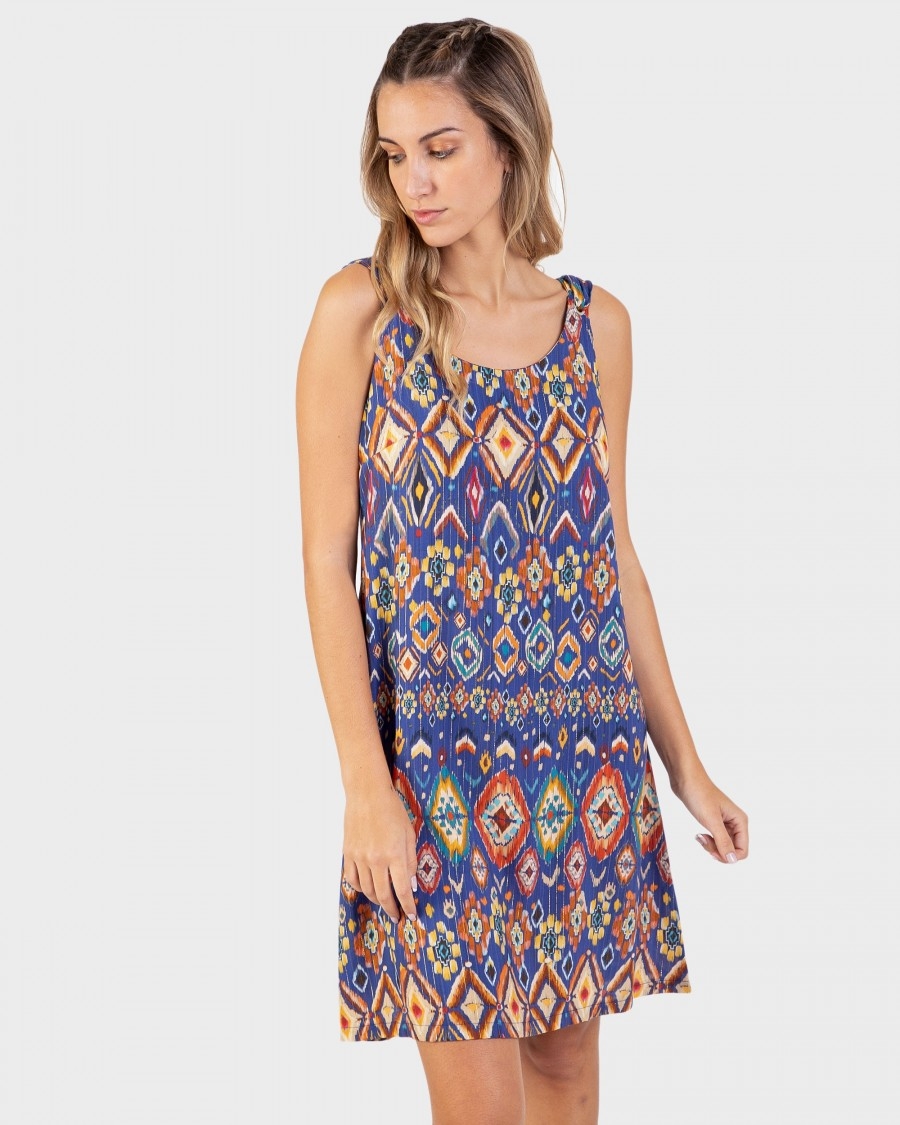 MASSANA VESTIDO  TIRANTES   L217423   ESTAMPADO  T.L