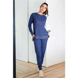 BARANDI  PIJAMA MUJER  M/L  RACHEL -11 AZUL T.M