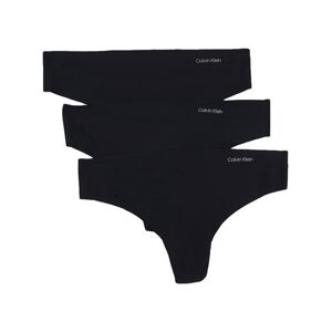 CALVIN  KLEIN  TANGA  PACK/3CORTE  LASER  NEGRAS  000QD3558E  UB1  T.L