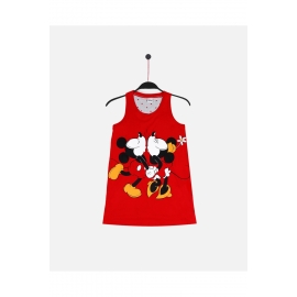 DISNEY CAMISÓN NIÑA  S/MANGAS  51581-0  C.ROJO /MICKEY-MINNIE T.4