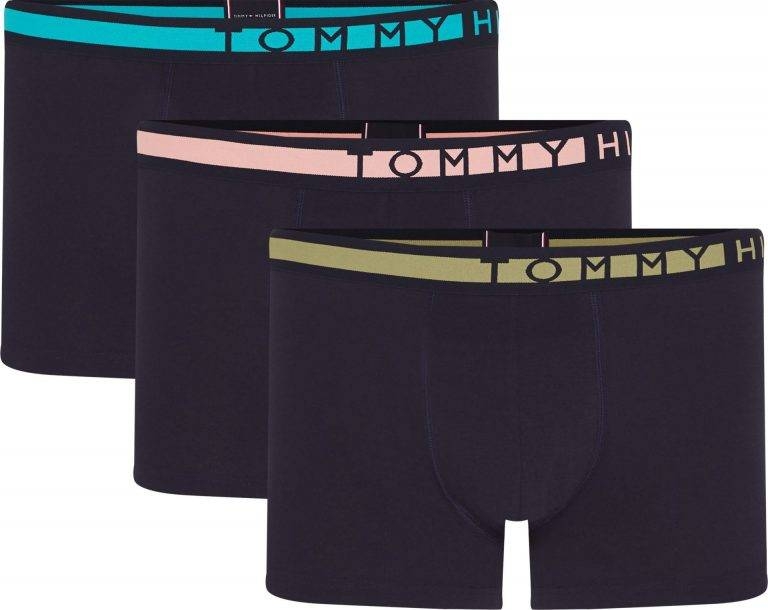 TOMMY  HILFIGER  BOXER    PACK/3 NEGRO  C/COLO  UMOUMO1234 0TW  T.S/P