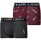 POLO RALPH LAUREN BOXER PACK-2 714843425002 GRANATE POLO/GRIS T.MD