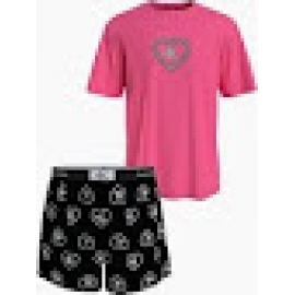 CALVIN KLEIN PIJAMA/SET HOMBRE ROSA CORAZON M/C P/C 000NM2515E KCD    T.L