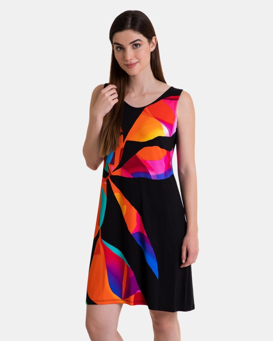 MASSANA  VESTIDO PLAYERO  S/MANG.   L247410   C.ESTAMP.  T. S