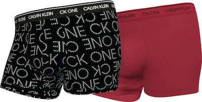 CALVIN  KLEIN  BOXER PACK2 NAVIDEÑO NB2670A V6L ROJO/NEGRO T.L/G